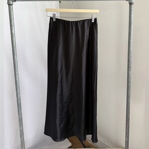 Zara satin maxi skirt